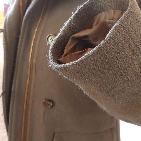 💚J.Crew Stadium Cloth Nello Gori Wool Coat Hood - Picture 11 of 16